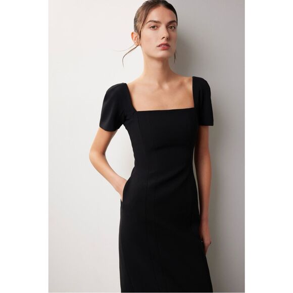 A.L.C. Black Midi Dress - Picture 2 of 13